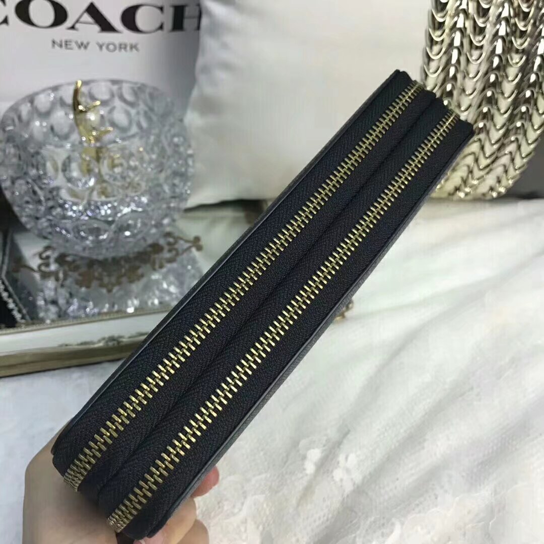 Coach 93240配皮款男士多功能双拉手抓包 容量超大