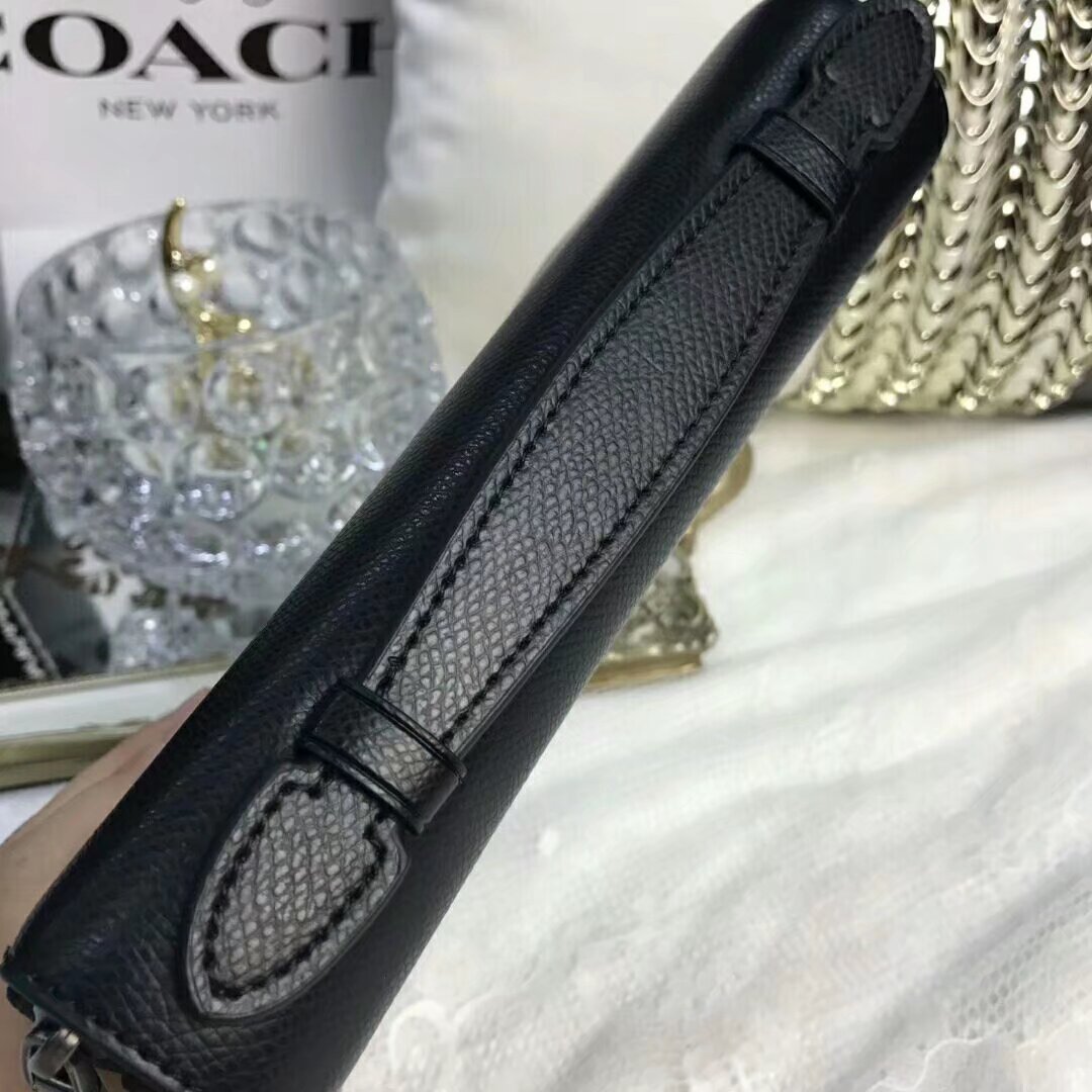 Coach 93509 配皮款男士多功能双拉手抓包 容量超大