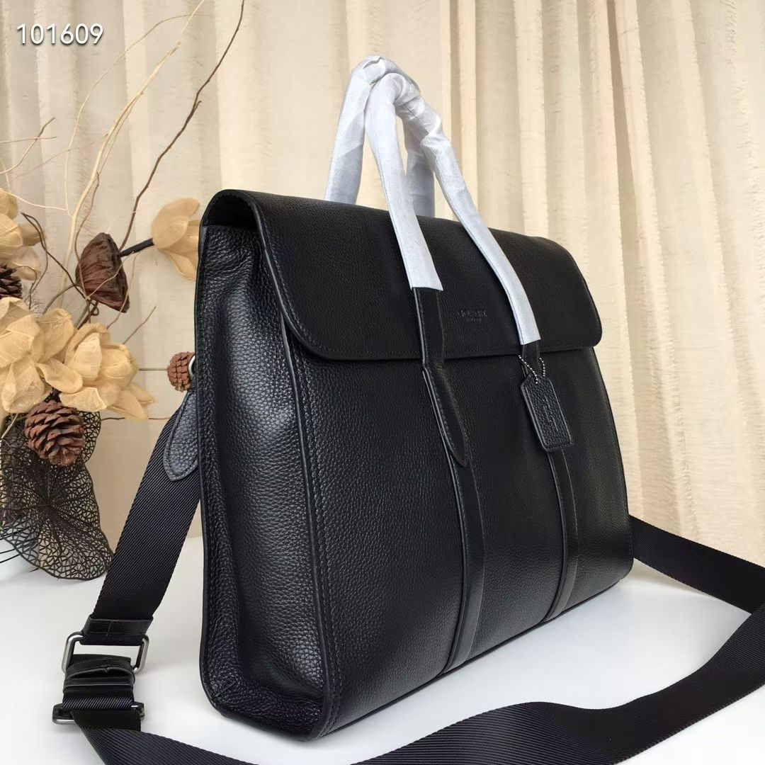 Coach COACH/蔻驰 58097 新款男士METROPOLITAN公事包 全皮荔枝纹头层牛皮 可以放手提电脑