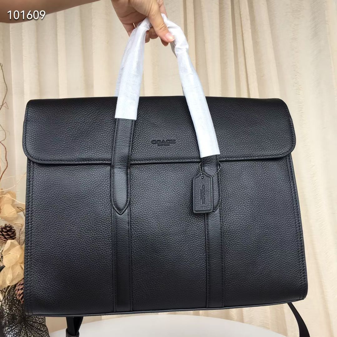 Coach COACH/蔻驰 58097 新款男士METROPOLITAN公事包 全皮荔枝纹头层牛皮 可以放手提电脑