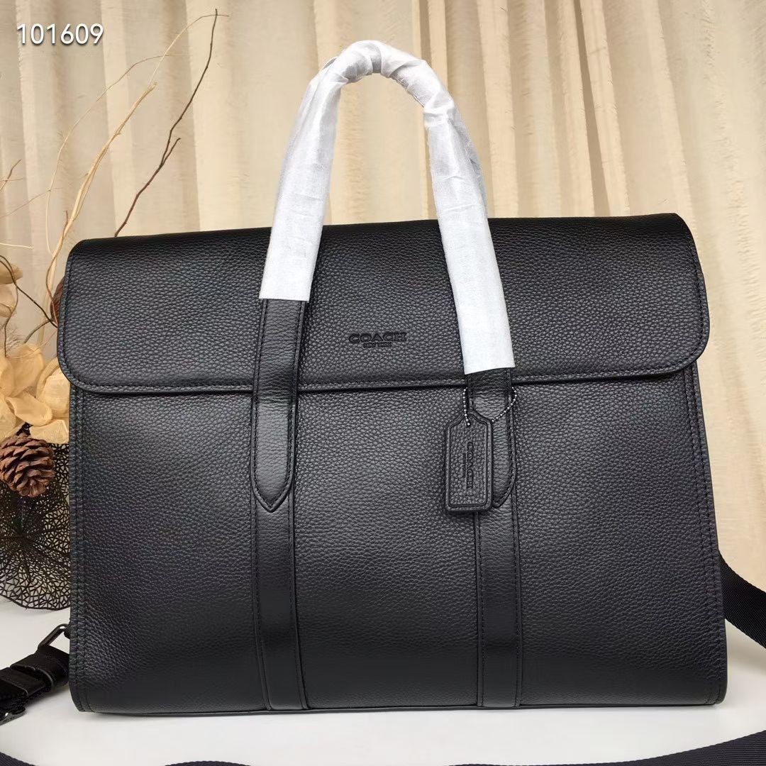 Coach COACH/蔻驰 58097 新款男士METROPOLITAN公事包 全皮荔枝纹头层牛皮 可以放手提电脑