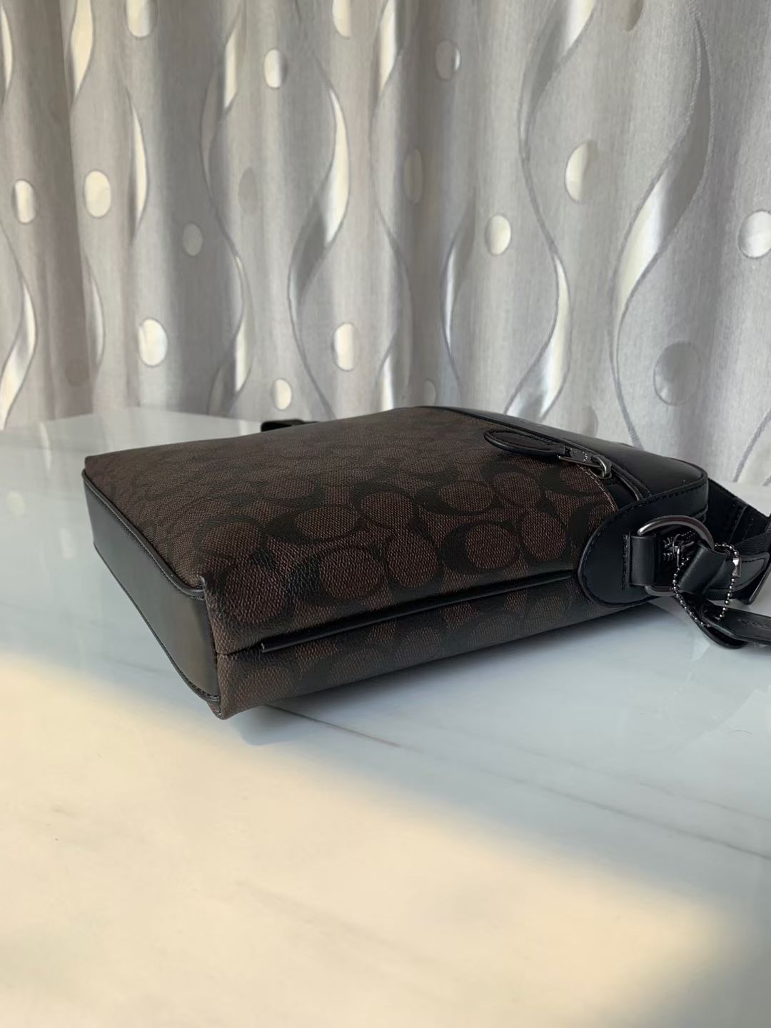 Coach coach男士单肩斜挎包 新款 PVC配皮款式F73336