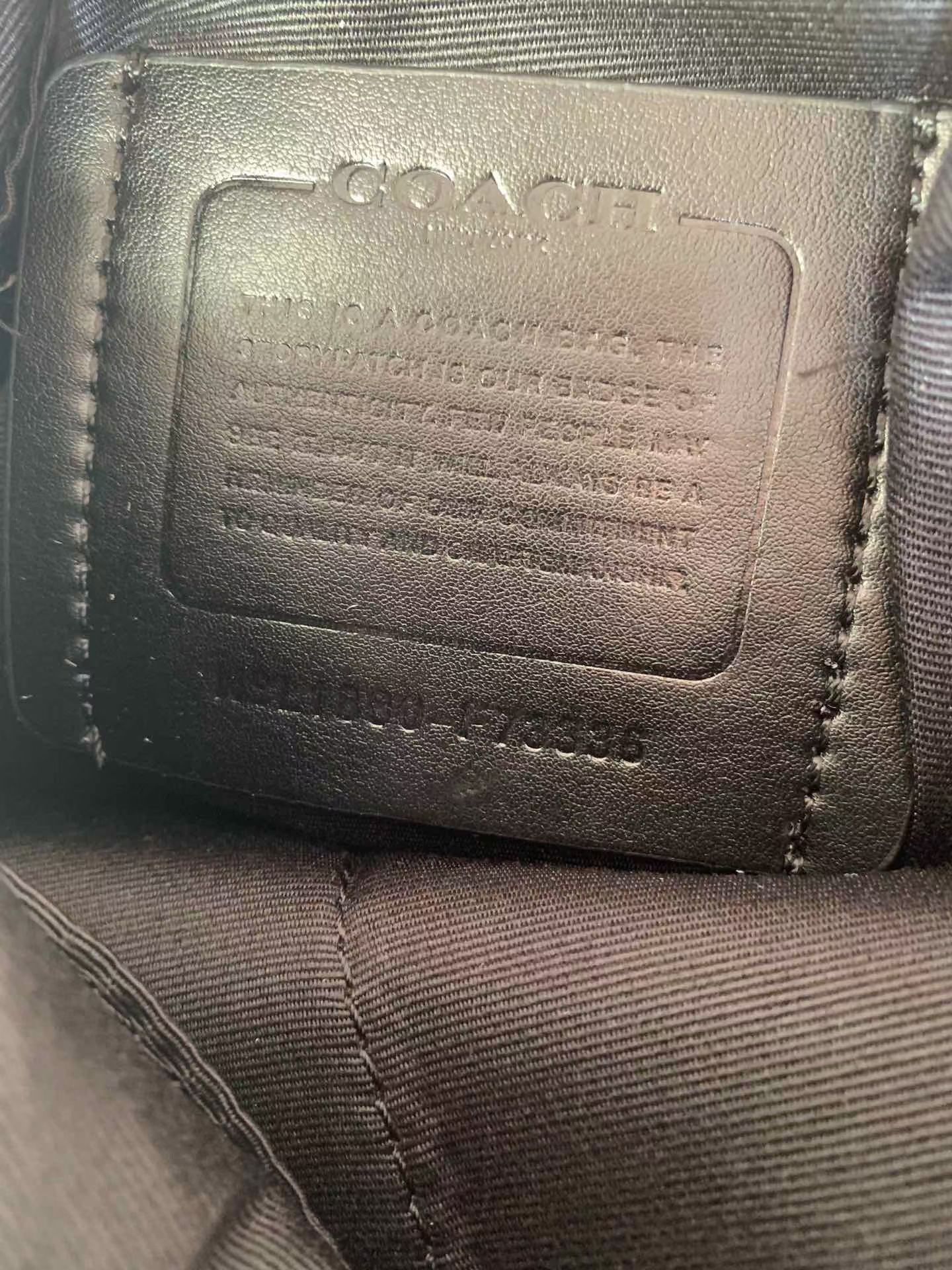 Coach coach男士单肩斜挎包 新款 PVC配皮款式F73336