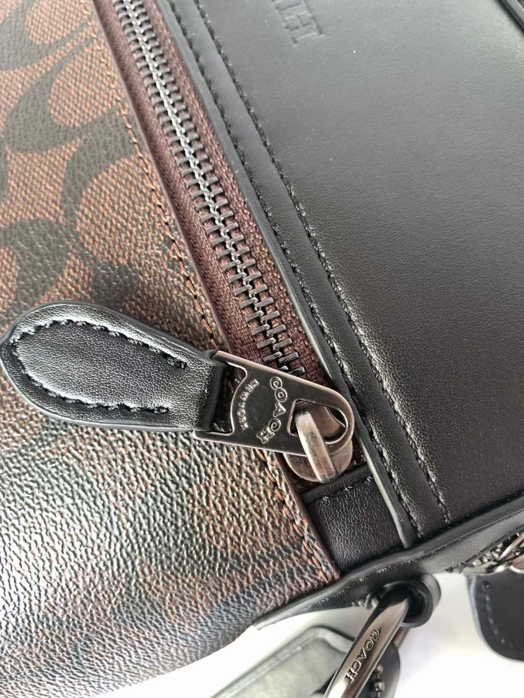 Coach coach男士单肩斜挎包 新款 PVC配皮款式F73336
