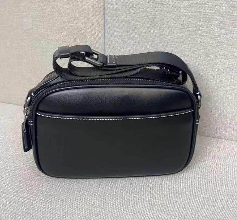 Coach C家 C4148升级款CX140 款 男士单肩背斜挎包 双拉链双隔层、 23*15*7