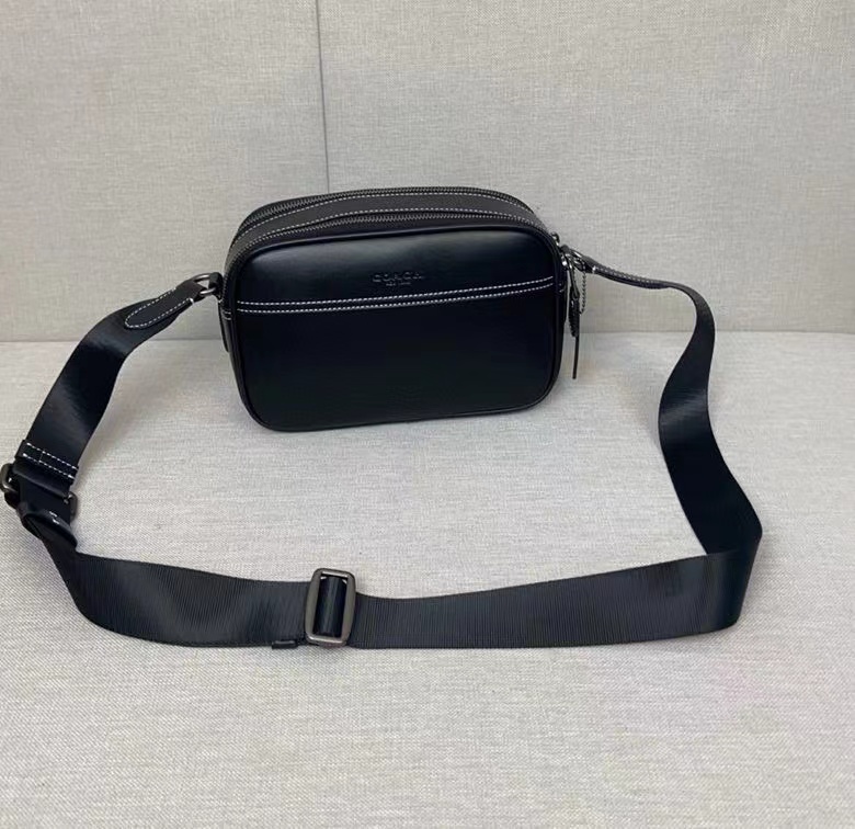 Coach C家 C4148升级款CX140 款 男士单肩背斜挎包 双拉链双隔层、 23*15*7