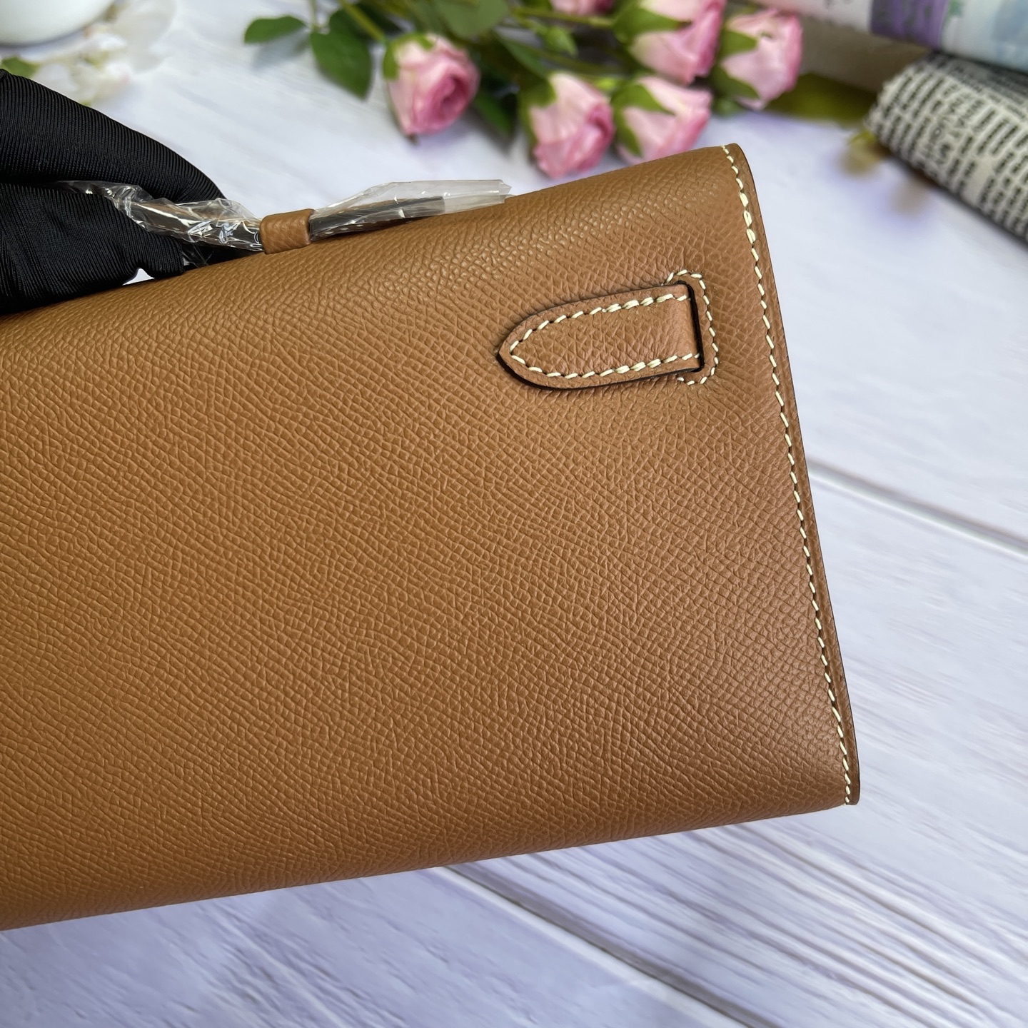 Hermes Kelly Cut Brown Epsom 31 evening everyday