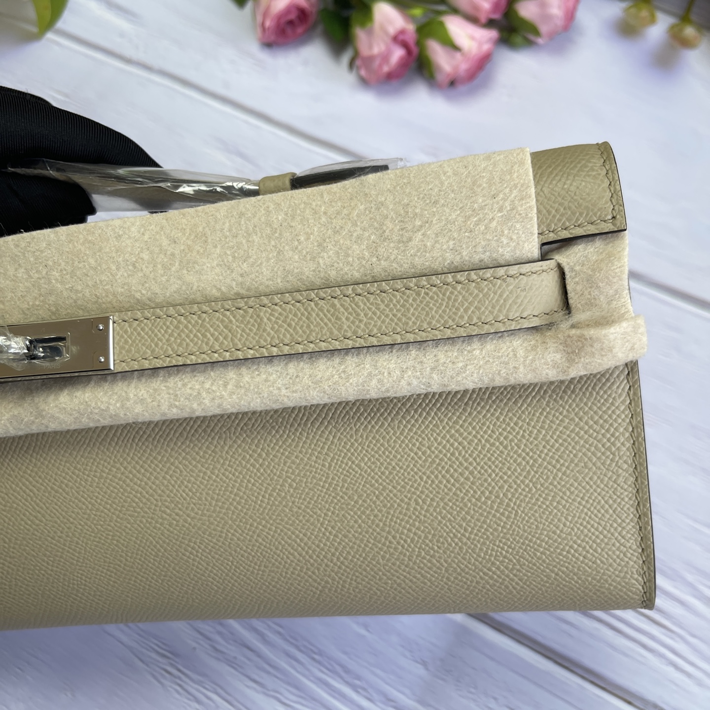 Hermes Kelly Cut Beige Epsom 31 evening everyday