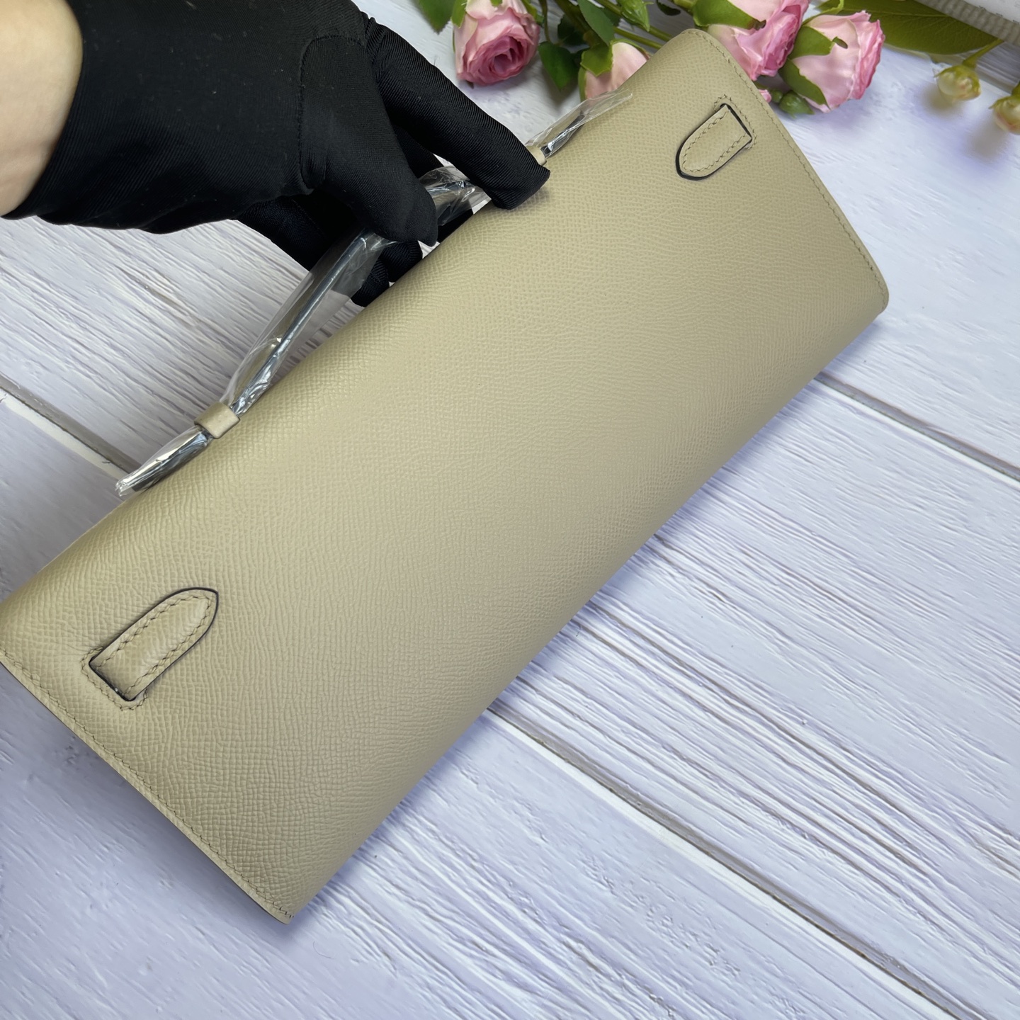 Hermes Kelly Cut Beige Epsom 31 evening everyday