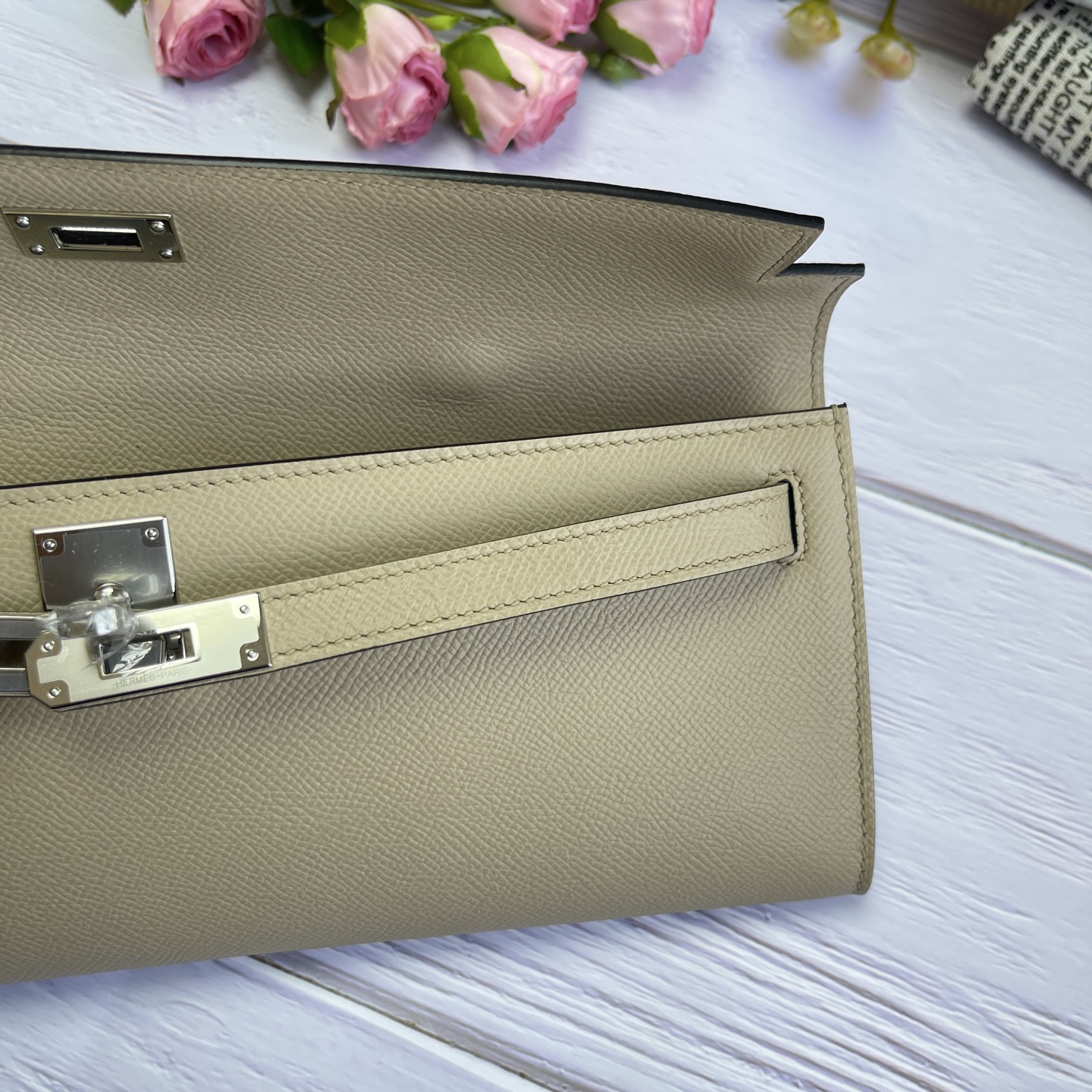 Hermes Kelly Cut Beige Epsom 31 evening everyday