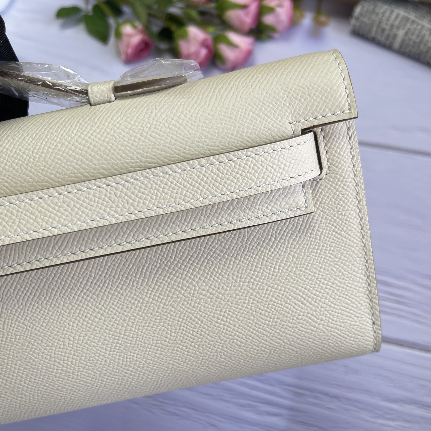 Hermes Kelly Cut White Epsom 31 evening everyday