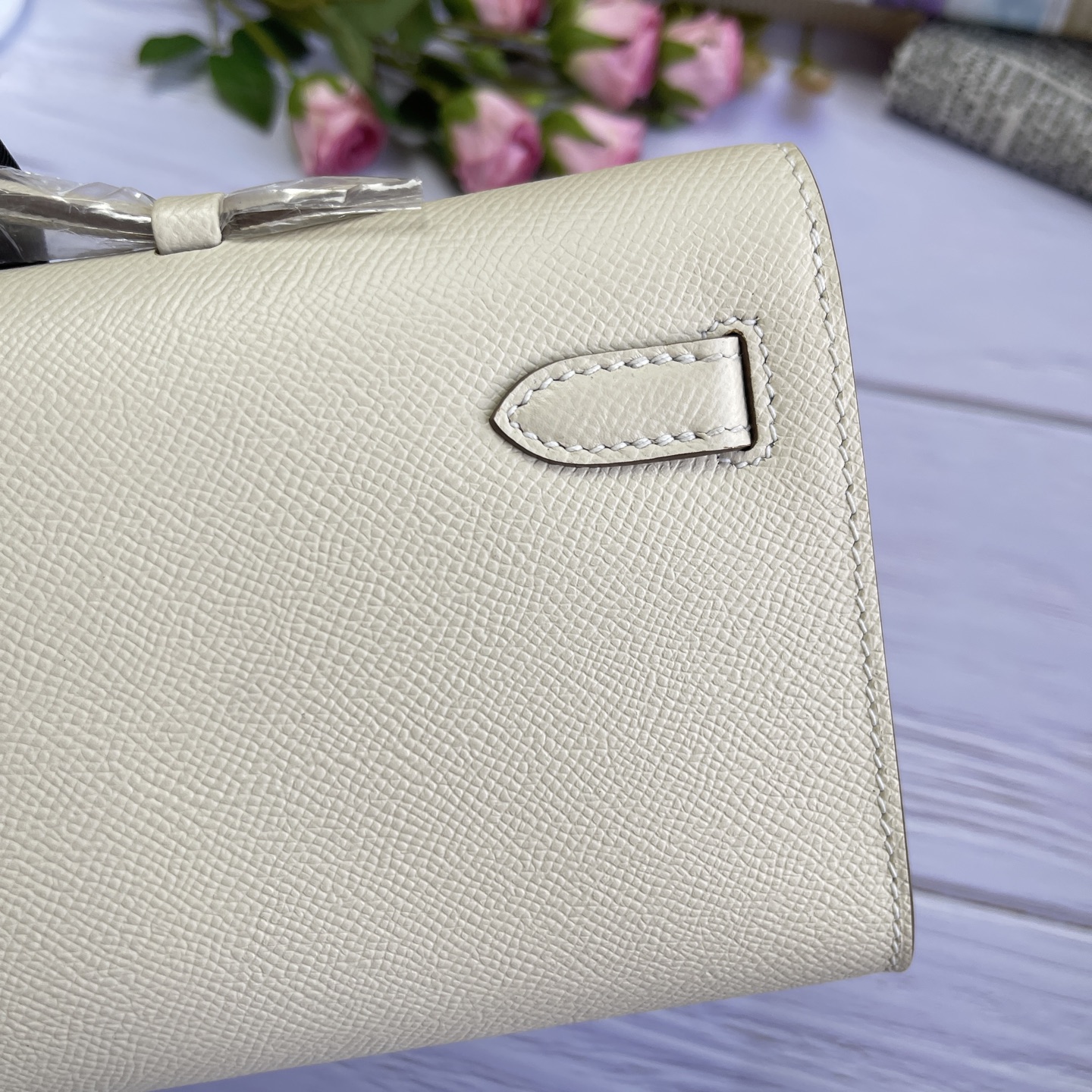 Hermes Kelly Cut White Epsom 31 evening everyday