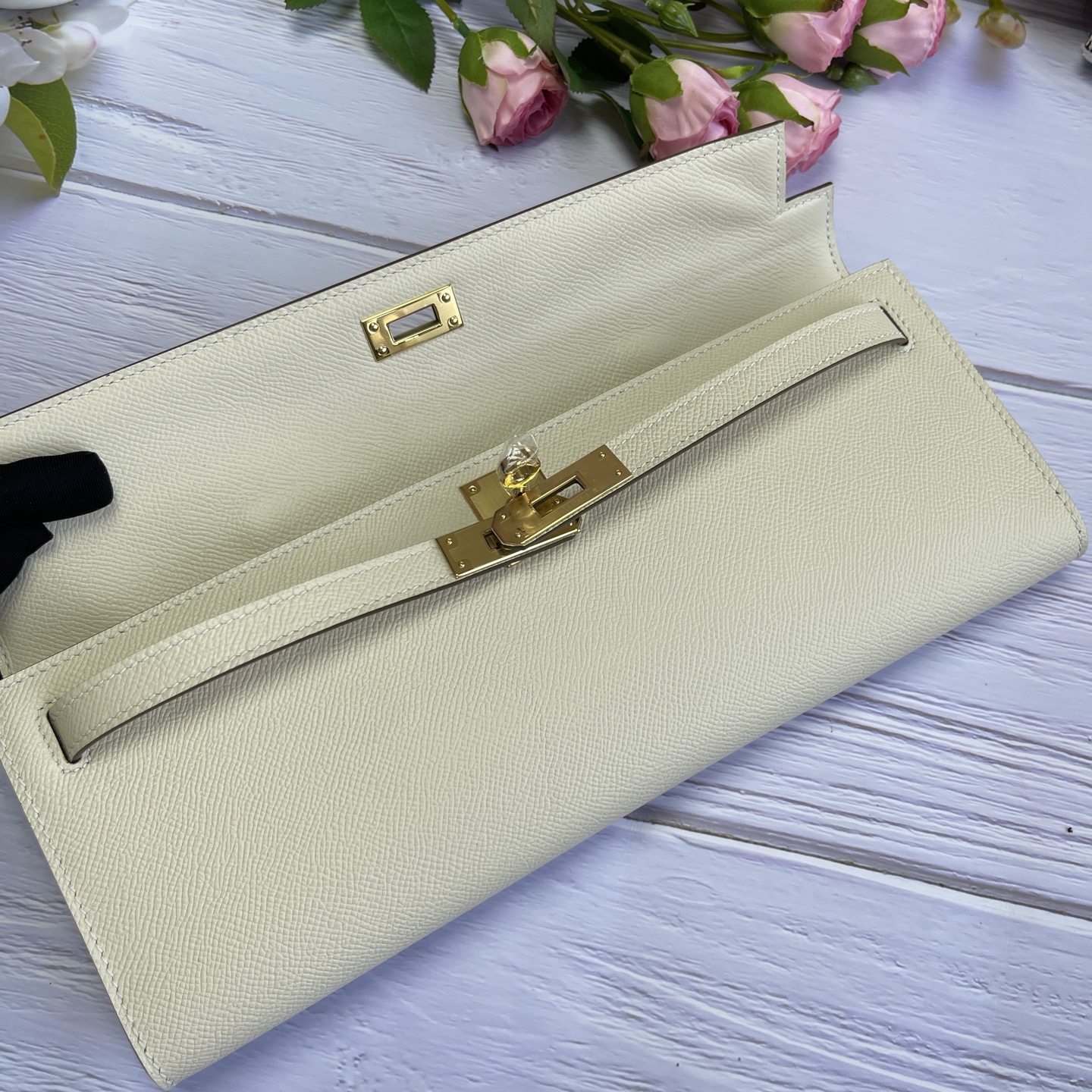 Hermes Kelly Cut White Epsom 31 evening everyday