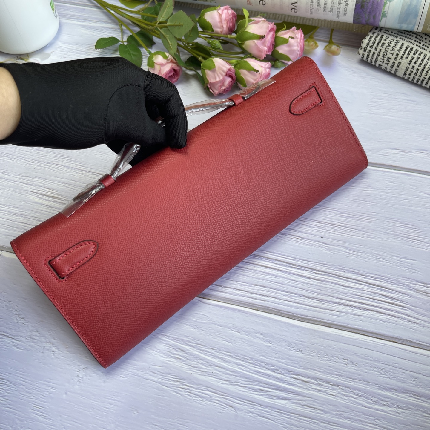 Hermes Kelly Cut Red Epsom 31 evening everyday