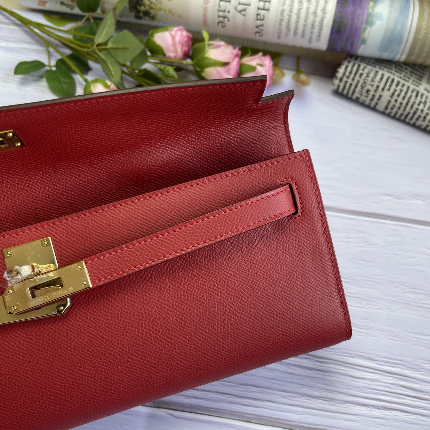 Hermes Kelly Cut Red Epsom 31 evening everyday