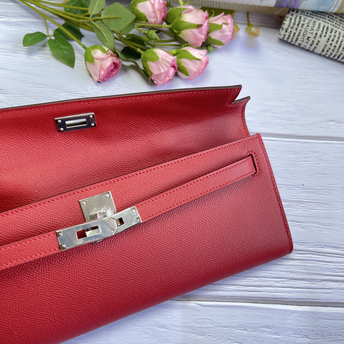 Hermes Kelly Cut Red 31cm evening everyday