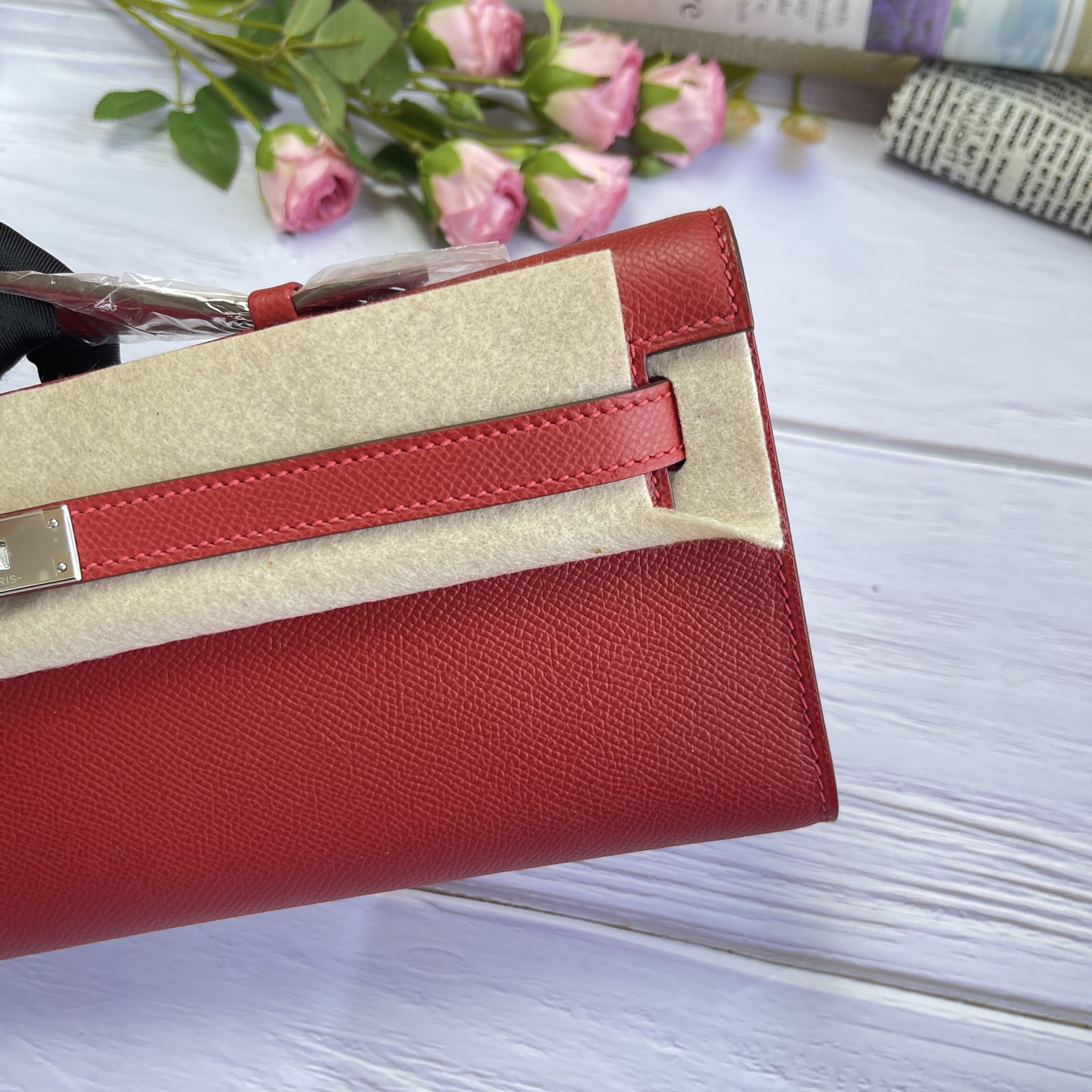 Hermes Kelly Cut Red 31cm evening everyday