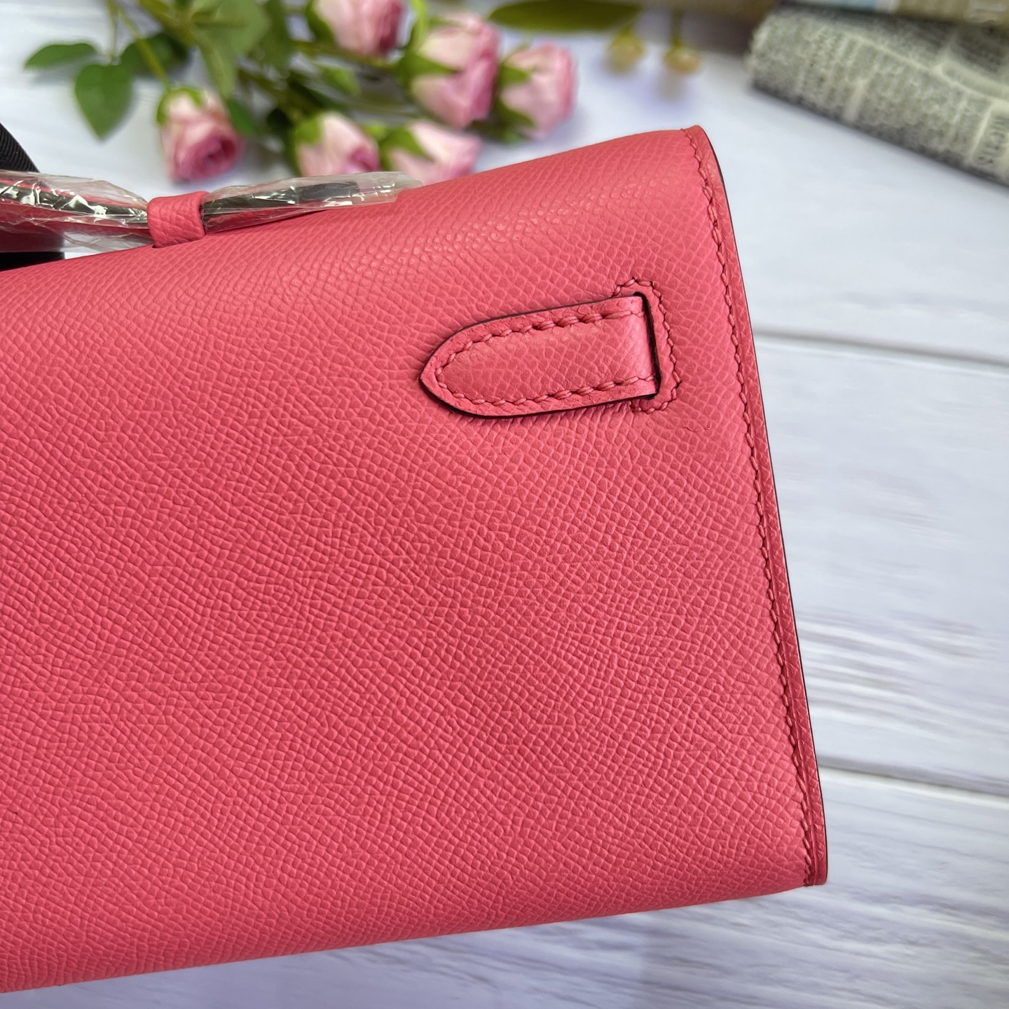 Hermes Kelly Cut Pink Epsom 31 evening everyday