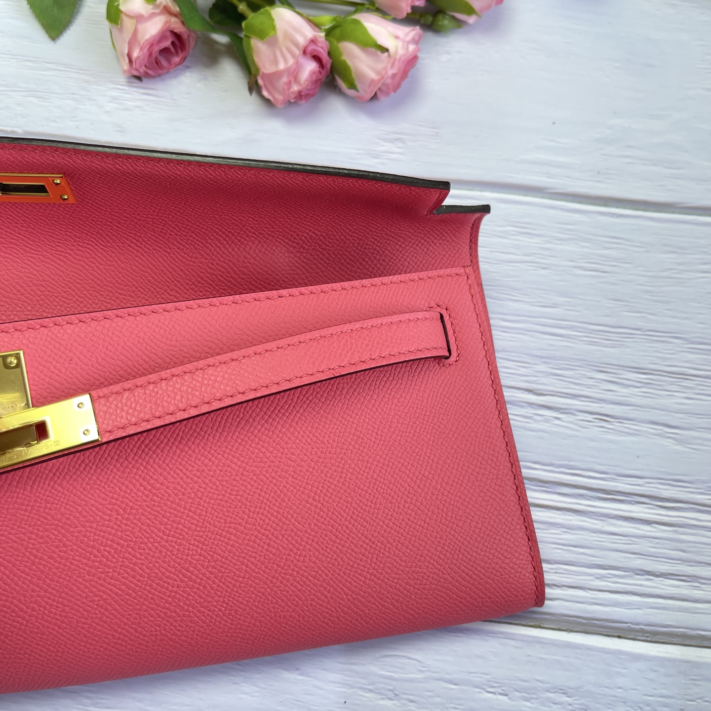 Hermes Kelly Cut Pink Epsom 31 evening everyday