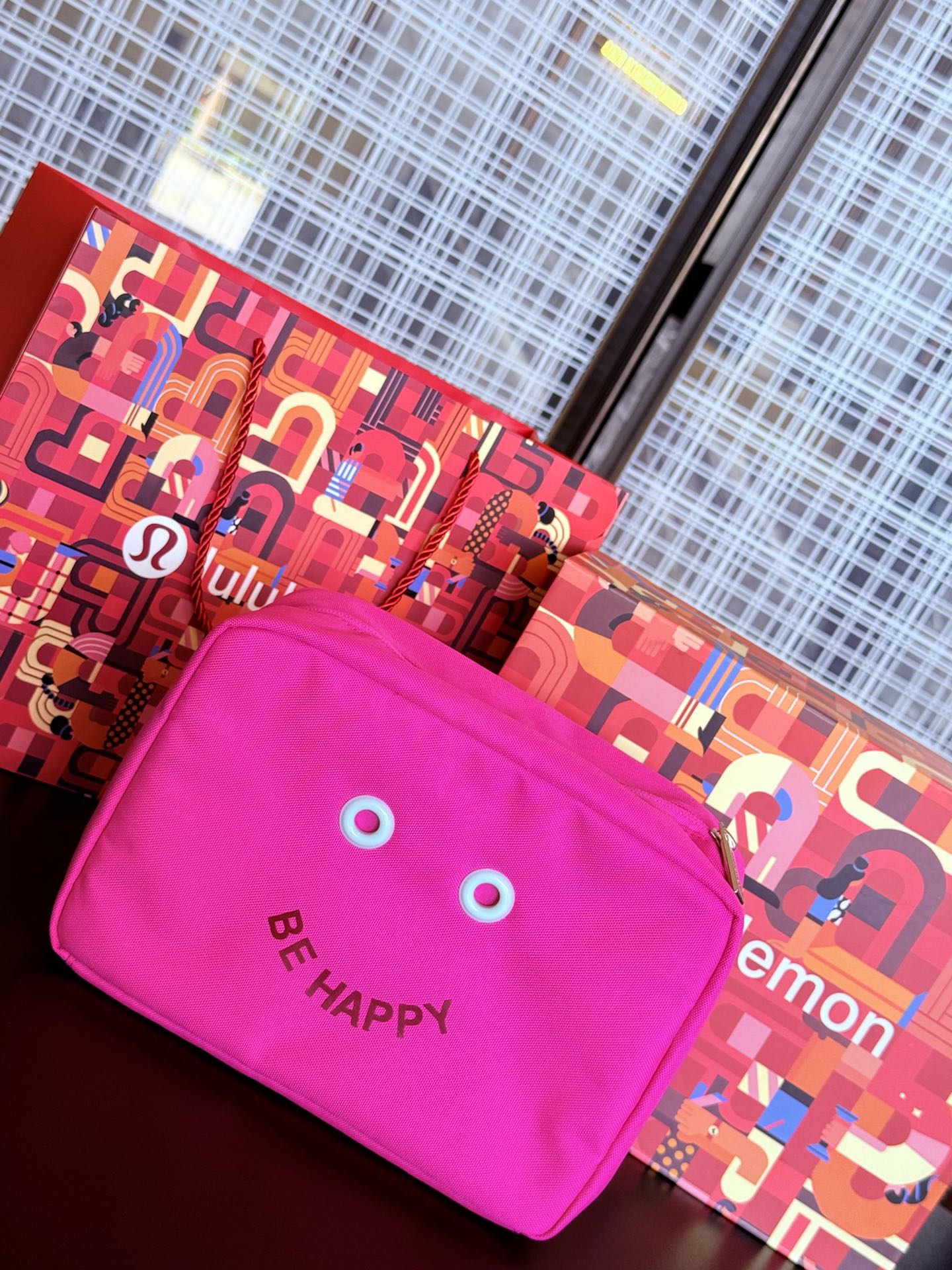 Smiley Face Pouch – Detail Views - Lifestyle 2