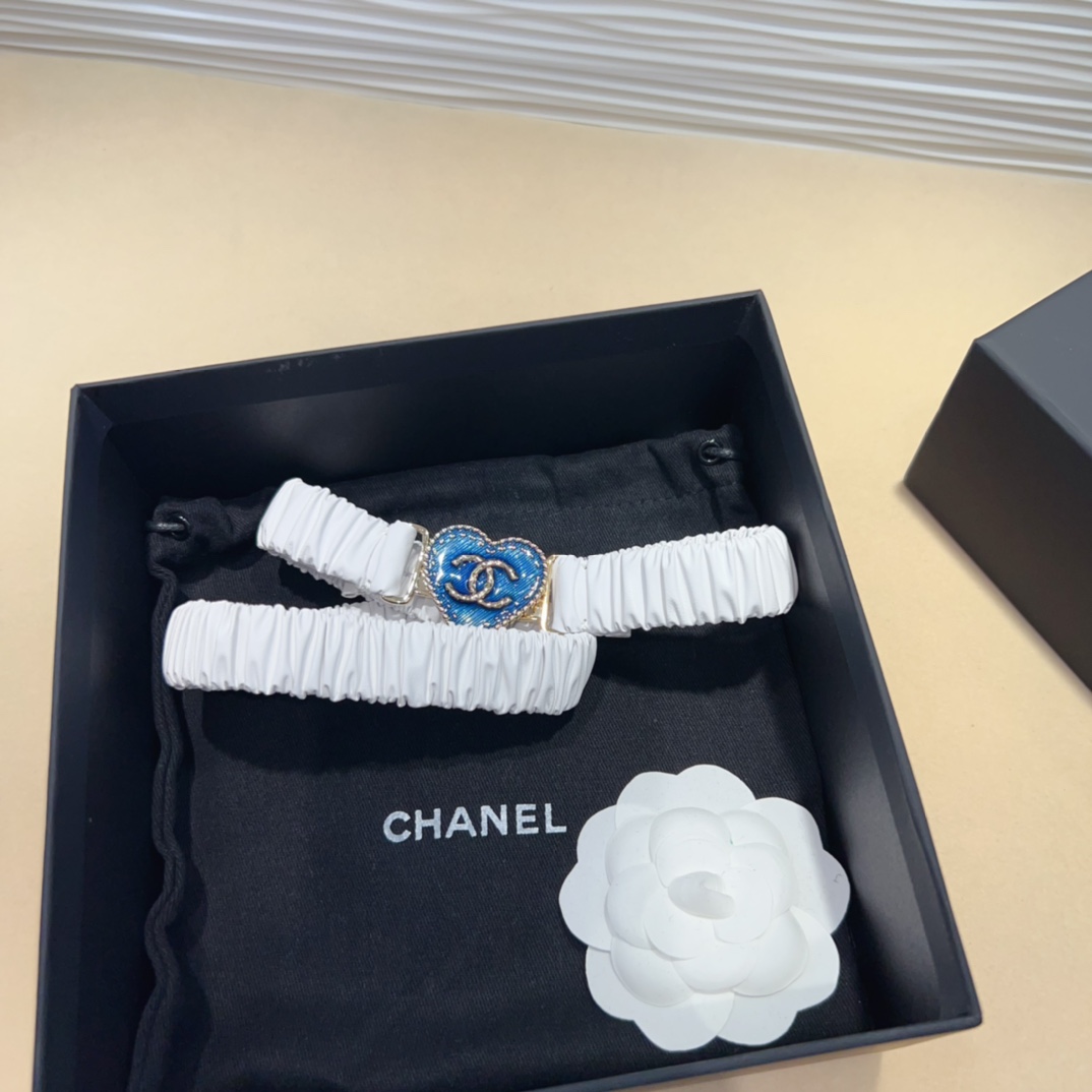 chanelcc爱心牛仔金黄铜logo扣小牛皮银色金属与金色金属3.0cm精品弹力十足百搭优雅码数含扣S