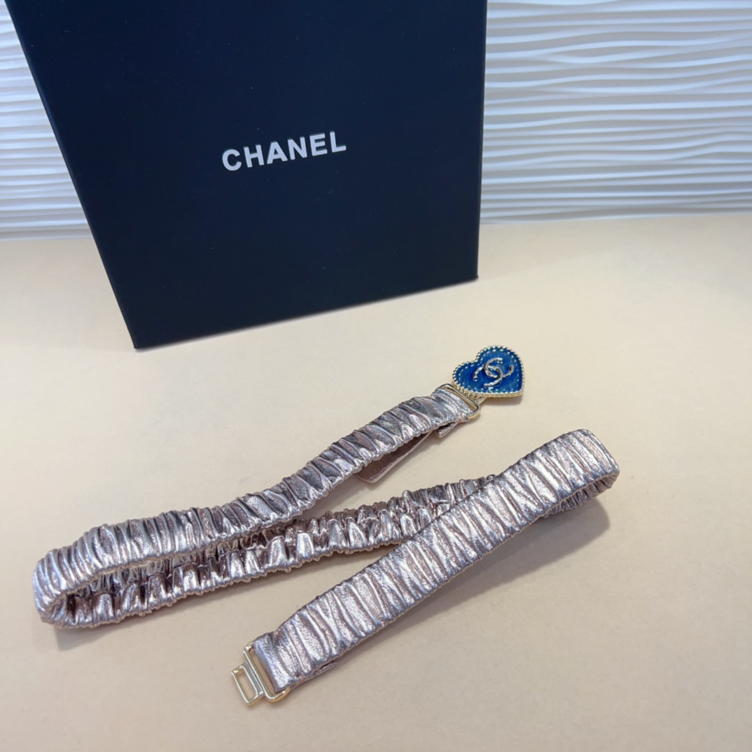 chanelcc爱心牛仔金黄铜logo扣小牛皮银色金属与金色金属3.0cm精品弹力十足百搭优雅码数含扣S