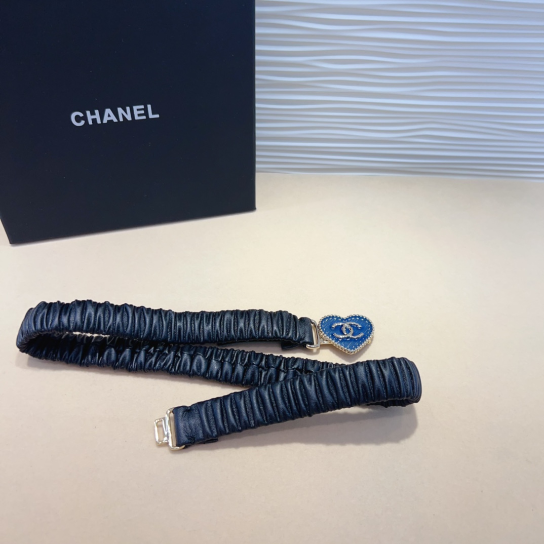 chanelcc爱心牛仔金黄铜logo扣小牛皮银色金属与金色金属3.0cm精品弹力十足百搭优雅码数含扣S