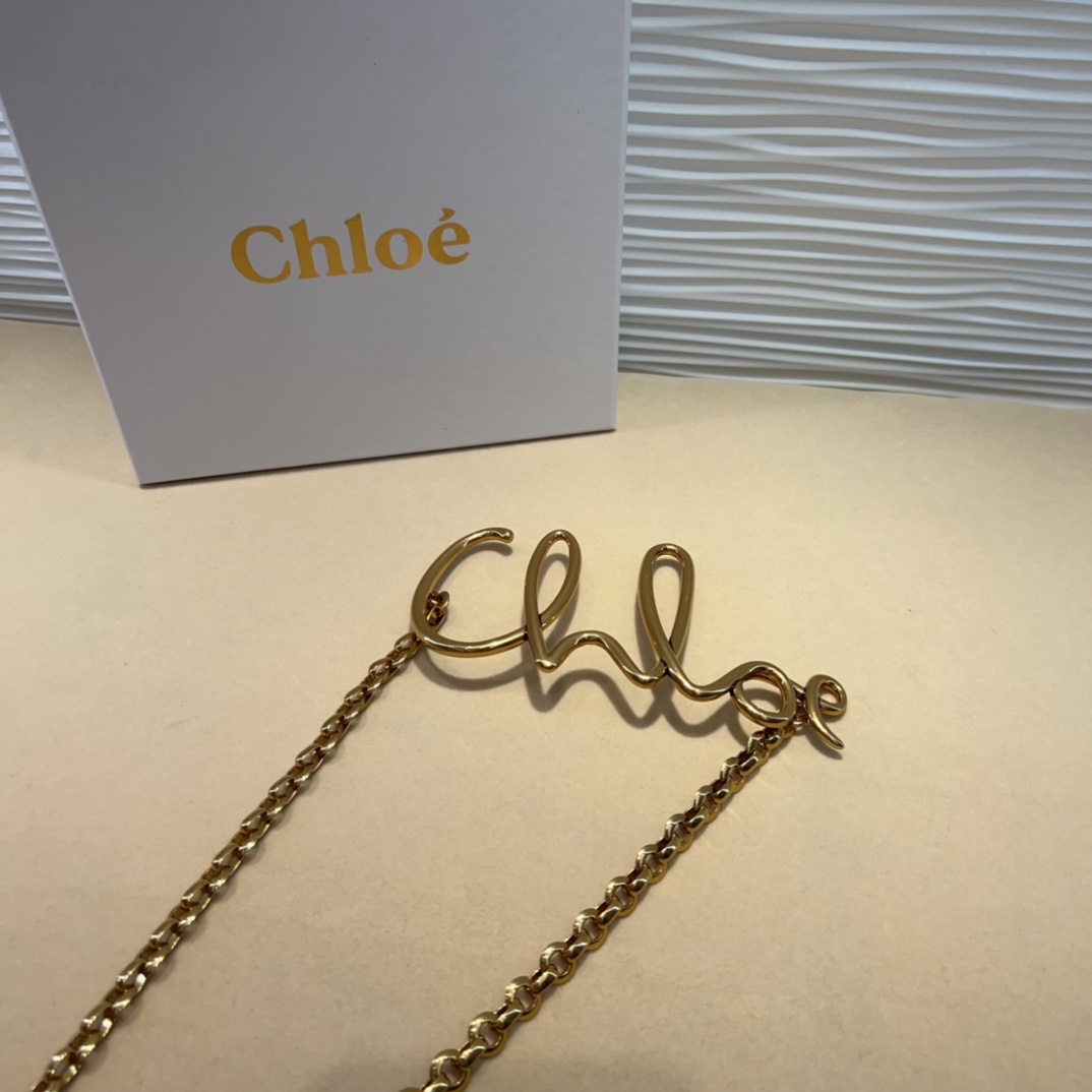 CHLOé ICONIC小号腰带 秀场设计师手绘logo腰链