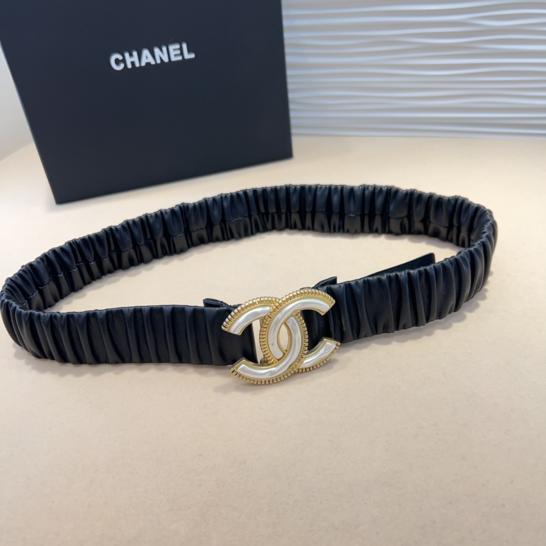 cc树脂白 齿链黄铜logo扣 小牛皮 银色金属 与 金色金属 3.0cm精品