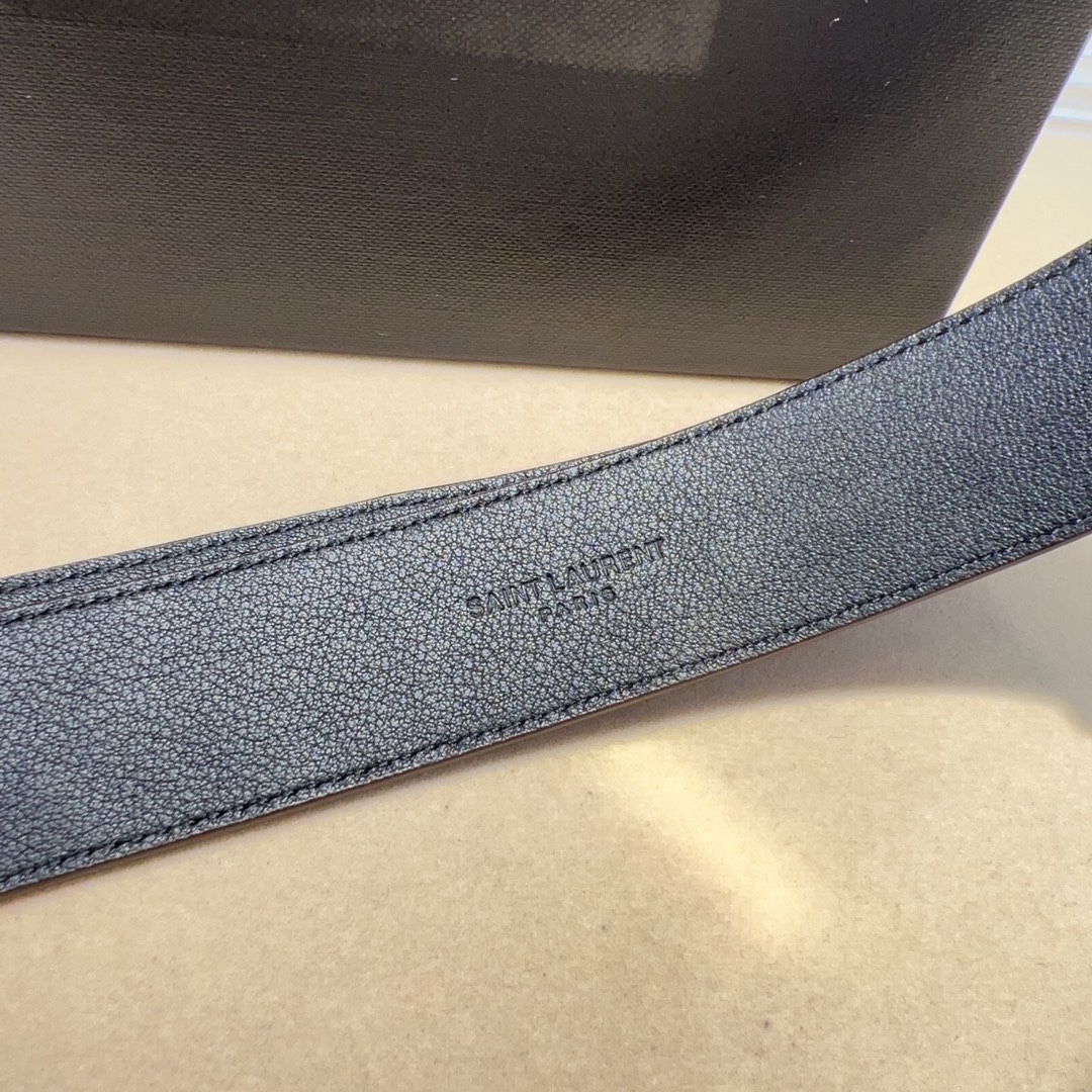 Spring Show Belts: Italian Leather, 3.0cm Wide, St. Laurent Style – Purchase for Ms. St. Roland - 图片 8