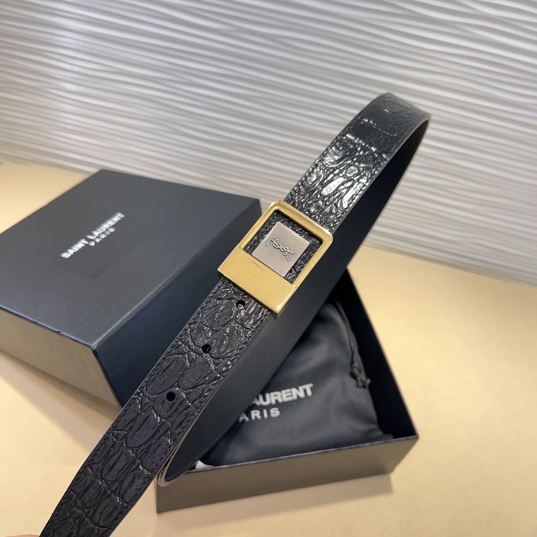 St. Roland vs. Saint Laurent: Spring Show Belts Comparison with Italian Original Skin - 图片 3