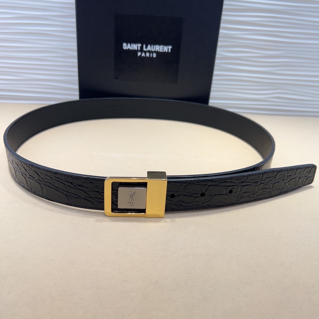 St. Roland vs. Saint Laurent: Spring Show Belts Comparison with Italian Original Skin - 图片 6