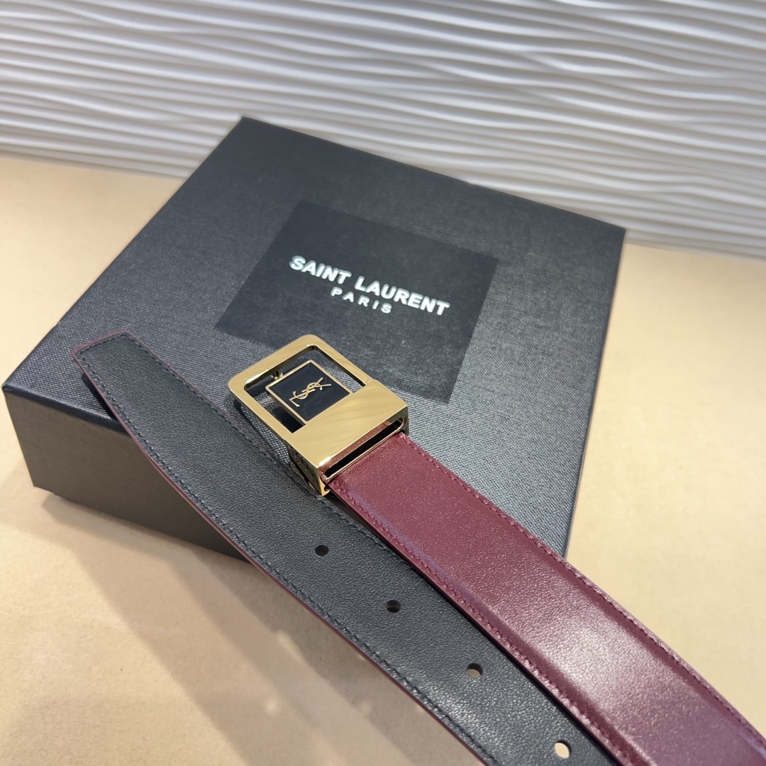 St. Roland’s vs. Saint Laurent: Spring Show Belts Comparison – Italian Leather, 3.0cm Wide. - 图片 5