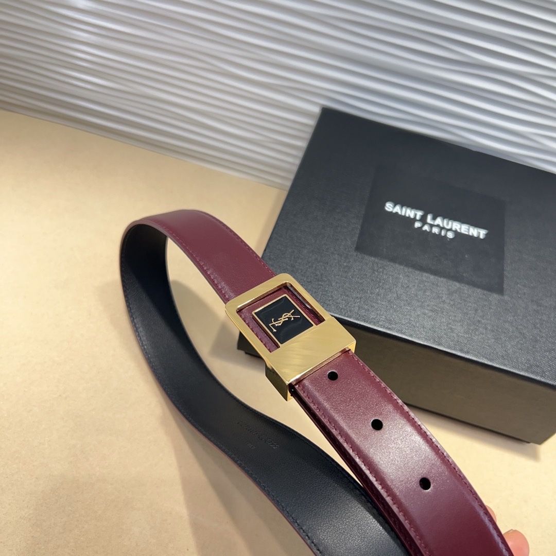 St. Roland’s vs. Saint Laurent: Spring Show Belts Comparison – Italian Leather, 3.0cm Wide. - 图片 3