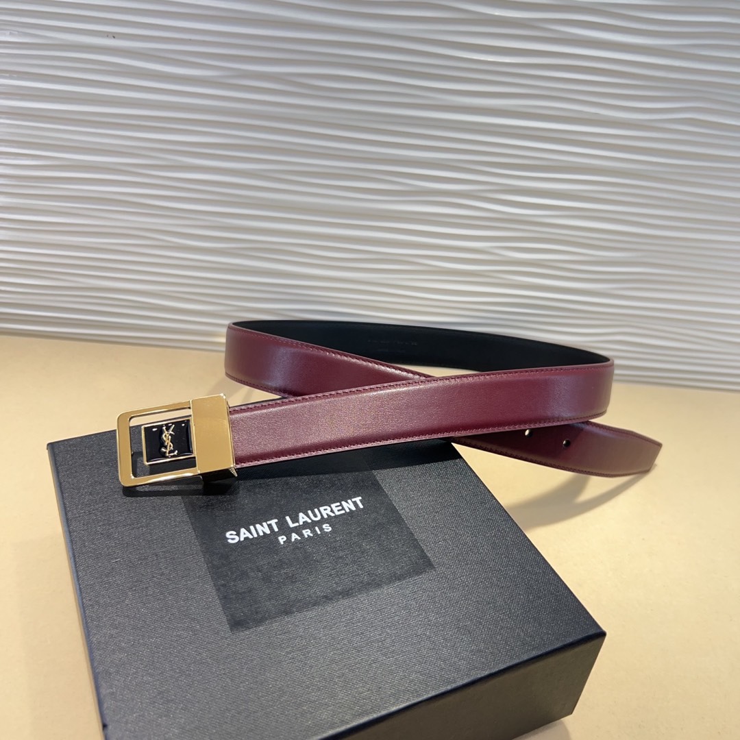 St. Roland’s vs. Saint Laurent: Spring Show Belts Comparison – Italian Leather, 3.0cm Wide. - 图片 2
