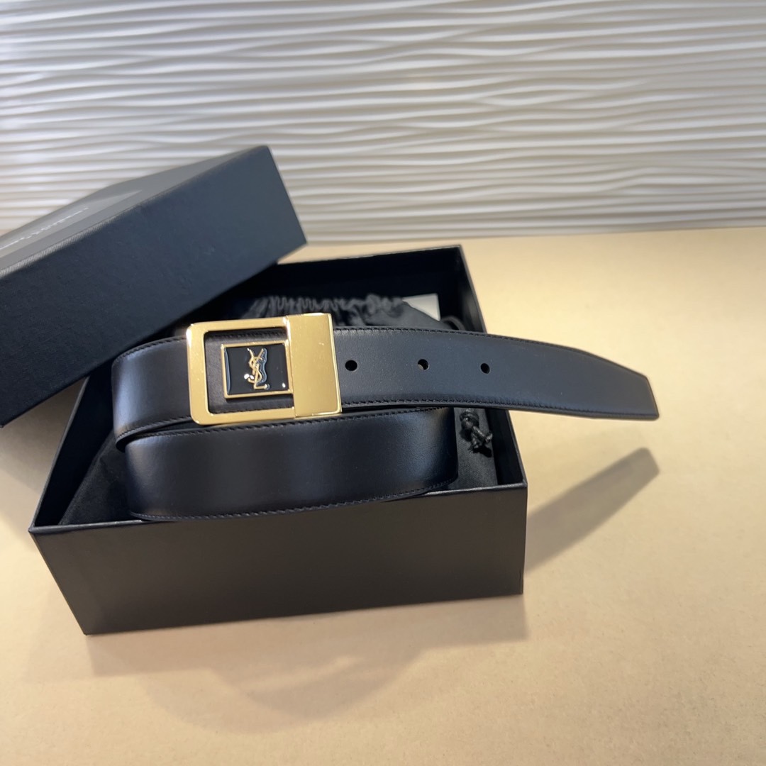 St. Roland vs. Saint Laurent: Spring Show Belts Comparison with Italian Leather.