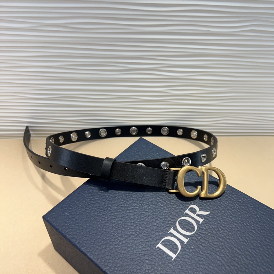 腰带是二零二五早春成衣系列新品,以摩登优雅的风格重新演绎 Dior 经典标识。采用黑色牛皮革精心制作,