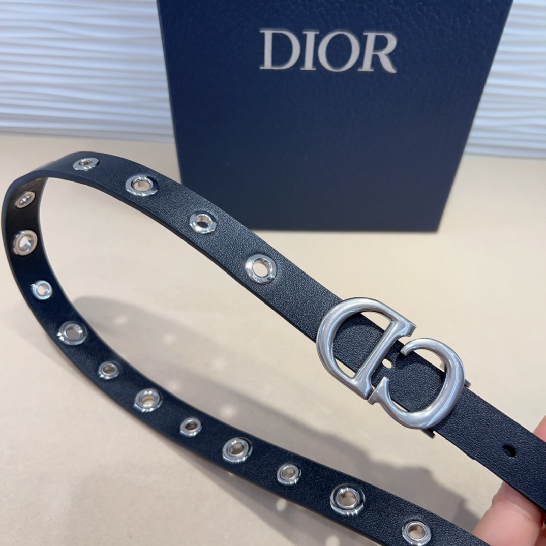 腰带是二零二五早春成衣系列新品,以摩登优雅的风格重新演绎 Dior 经典标识。采用黑色牛皮革精心制作,