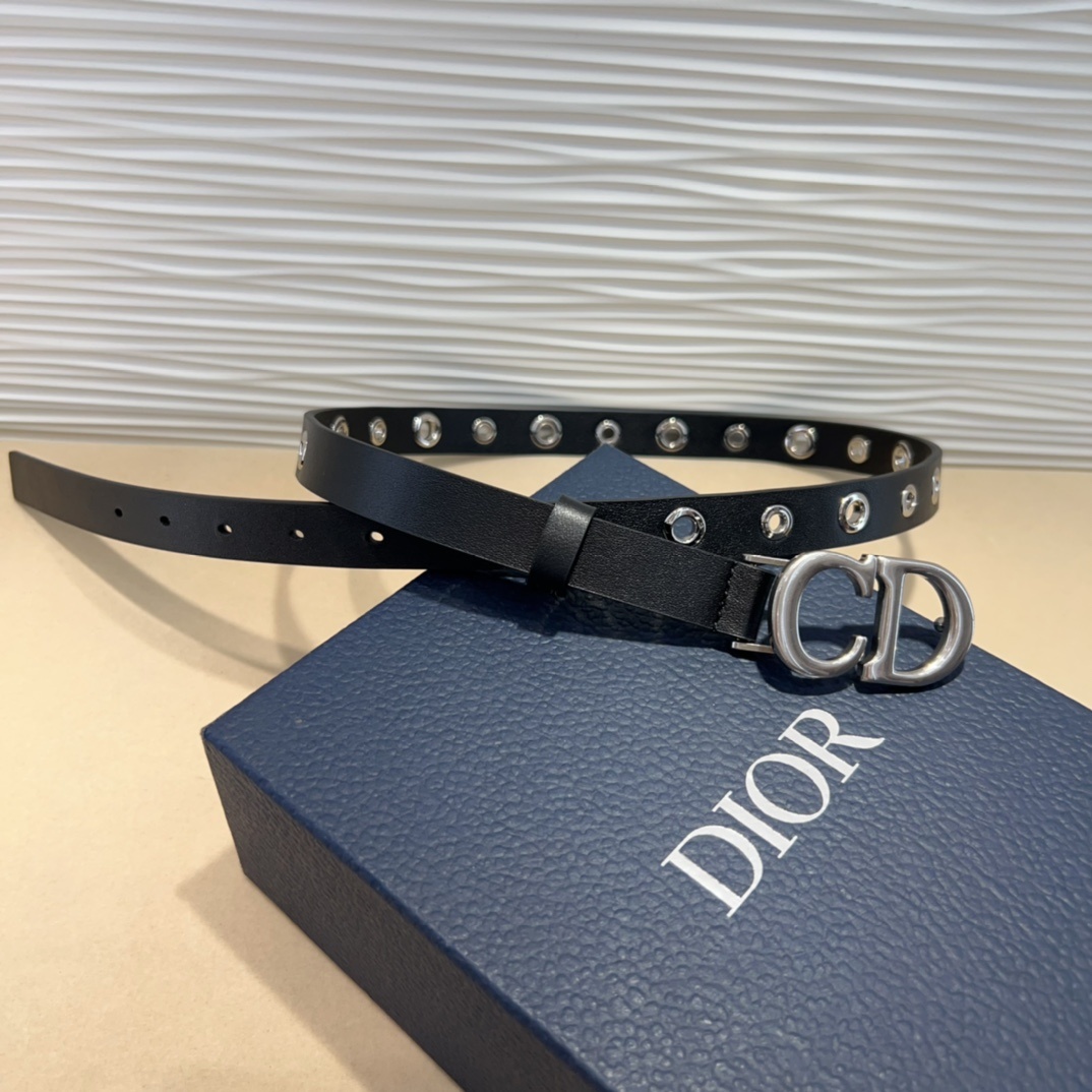 腰带是二零二五早春成衣系列新品,以摩登优雅的风格重新演绎 Dior 经典标识。采用黑色牛皮革精心制作,