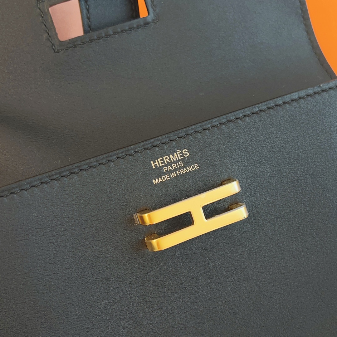 全新爱马仕 Hermes Elan Pocket 24 belt 秋冬新款小腰包，Swift小牛皮腰带