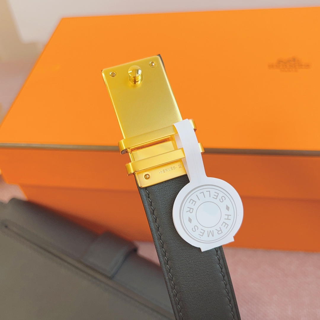  全新爱马仕 Hermes Elan Pocket 24 belt 秋冬新款小腰包，Swift小牛皮腰带