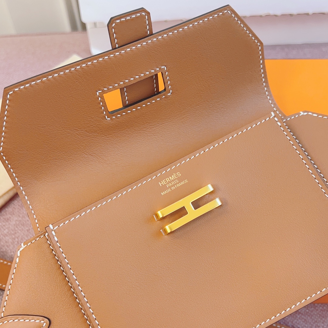  全新爱马仕 Hermes Elan Pocket 24 belt 秋冬新款小腰包，Swift小牛皮腰带