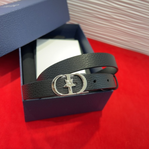 Dior Saddle Belt in Black Grained Calfskin with CD Buckle, 2.0 cm Width 1 Dior Saddle Belt in Black Grained Calfskin with CD Buckle, 2.0 cm Width