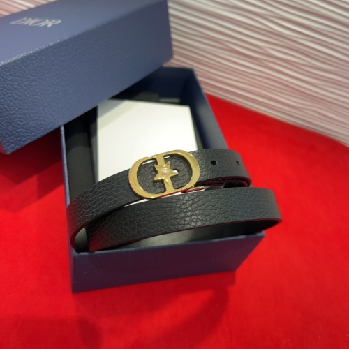 Dior Saddle Belt - Grained Calfskin with CD Buckle - 2.0 cm Width 1 Dior Saddle Belt - Grained Calfskin with CD Buckle - 2.0 cm Width