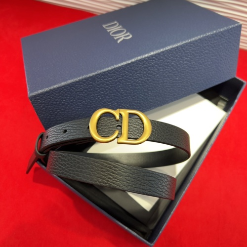 Dior Saddle Belt - Black Grain Calfskin with CD Buckle - 2.0 cm Width 1 Dior Saddle Belt - Black Grain Calfskin with CD Buckle - 2.0 cm Width