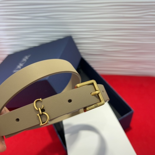 Dior Saddle Loop Belt in Smooth Calfskin with CD Buckle, Beige, 2.0 cm 1 Dior Saddle Loop Belt in Smooth Calfskin with CD Buckle, Beige, 2.0 cm