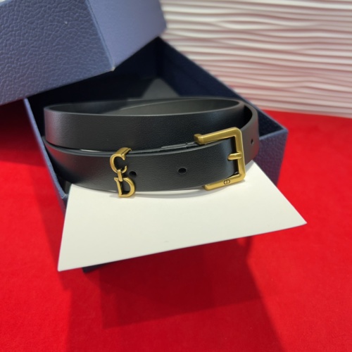 Dior Saddle Loop Belt Black Smooth Calfskin with CD Buckle, 2 cm Width 1 Dior Saddle Loop Belt Black Smooth Calfskin with CD Buckle, 2 cm Width