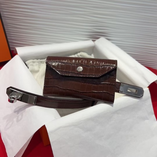 Hermes Kelly Buckle Crocodile Pattern Belt with Card Holder 1 Hermes Kelly Buckle Crocodile Pattern Belt with Card Holder