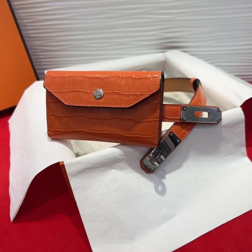 Hermes Kelly Buckle Alligator Pattern Belt with Detachable Mini Waist Bag 1 Hermes Kelly Buckle Alligator Pattern Belt with Detachable Mini Waist Bag