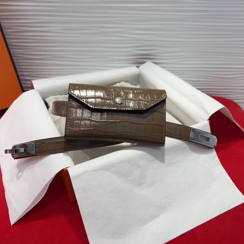 Hermes Kelly Buckle Crocodile Pattern Belt with Mini Pouch - Adjustable 1 Hermes Kelly Buckle Crocodile Pattern Belt with Mini Pouch - Adjustable